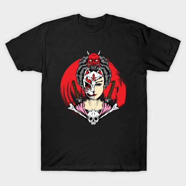 kitsune mask T-Shirt by Jenggoodbck